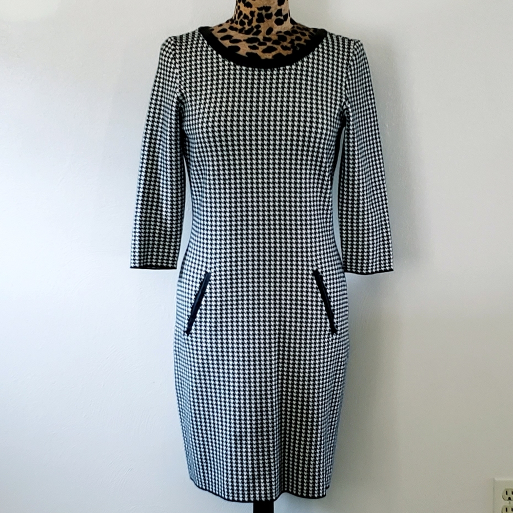 LAUREN RALPH LAUREN Houndstooth Sheath Dress